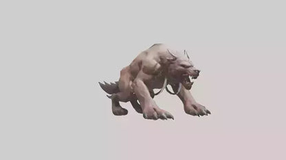 3D model Raging Beast Model VR / AR / low-poly
