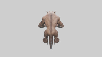 3D model Raging Beast Model VR / AR / low-poly