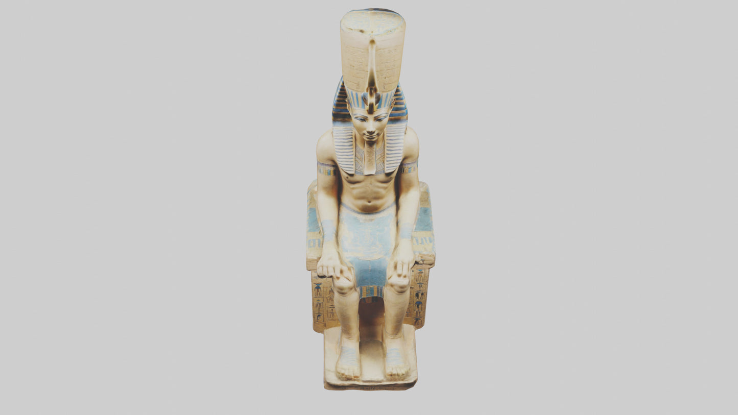 Ramses II statue model VR / AR / low-poly