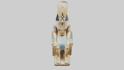 Ramses II statue model VR / AR / low-poly