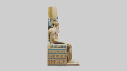 Ramses II statue model VR / AR / low-poly