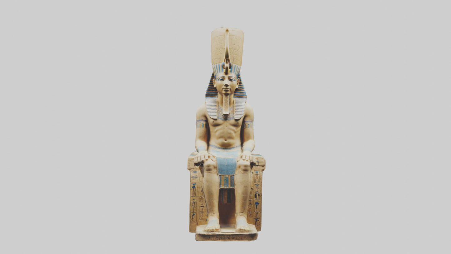 Ramses II statue model VR / AR / low-poly