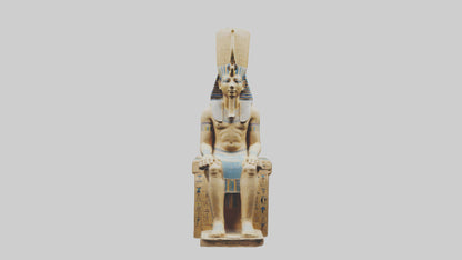 Ramses II statue model VR / AR / low-poly
