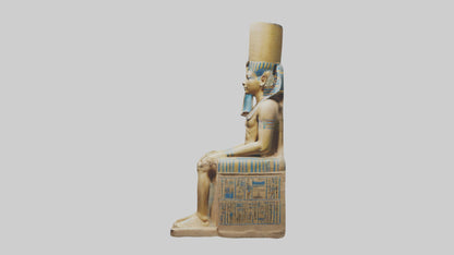 Ramses II statue model VR / AR / low-poly