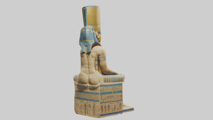 Ramses II statue model VR / AR / low-poly