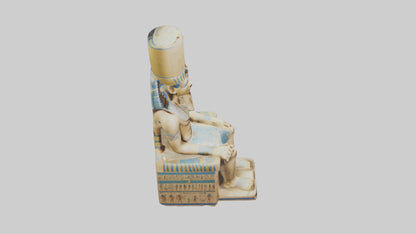 Ramses II statue model VR / AR / low-poly