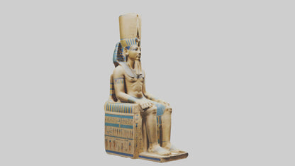 Ramses II statue model VR / AR / low-poly