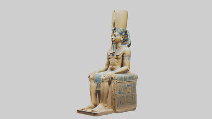 Ramses II statue model VR / AR / low-poly