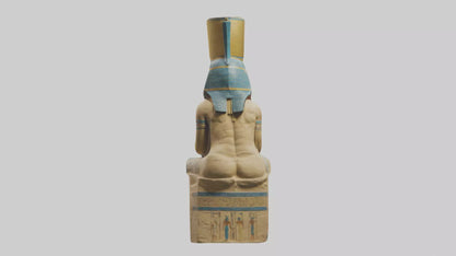 Ramses II statue model VR / AR / low-poly