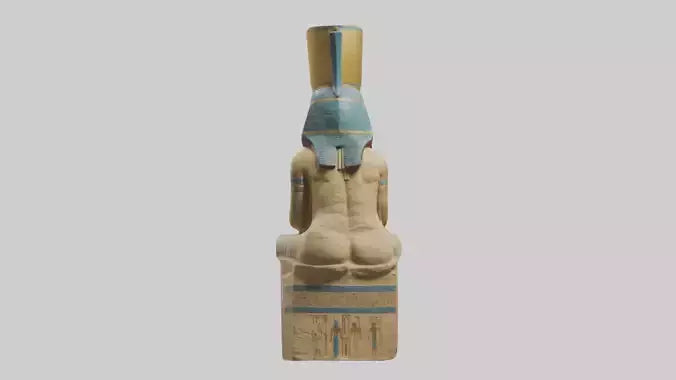 Ramses II statue model VR / AR / low-poly