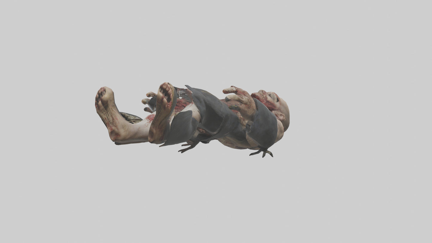 3D model Rancid corpse model VR / AR / low-poly