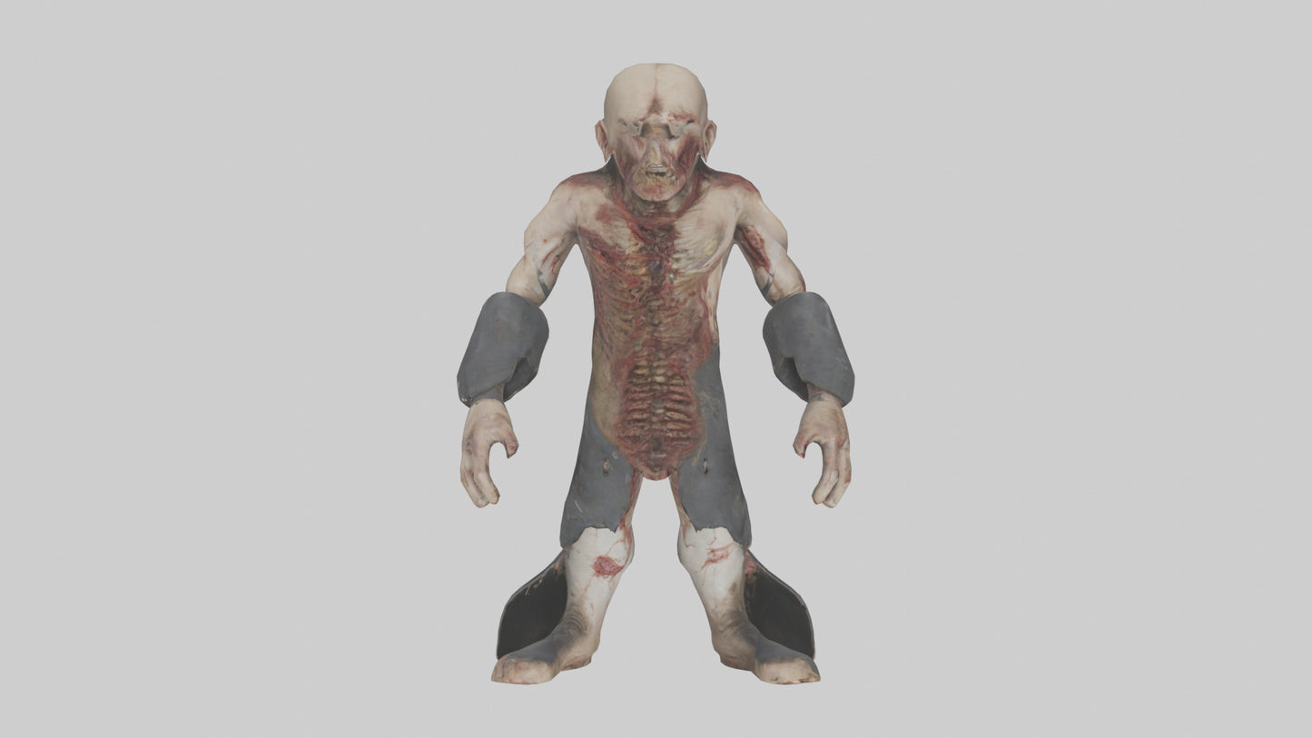 3D model Rancid corpse model VR / AR / low-poly