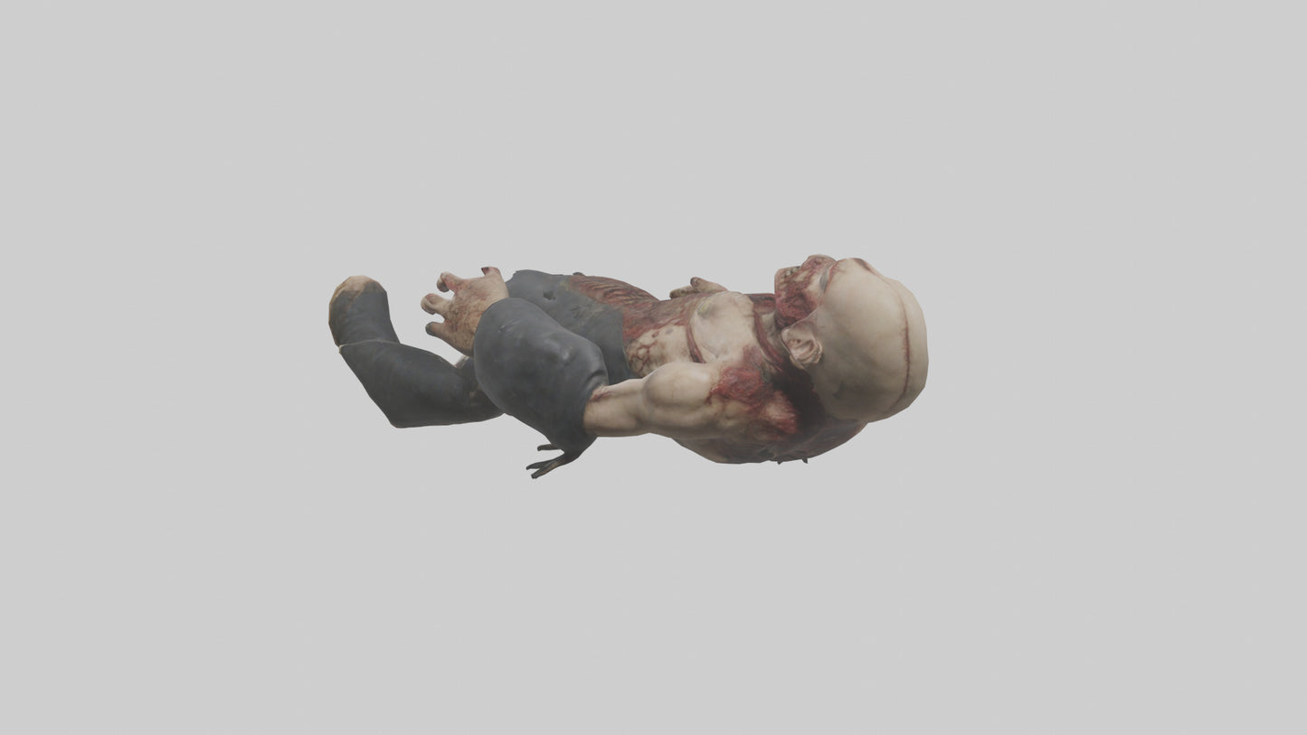 3D model Rancid corpse model VR / AR / low-poly