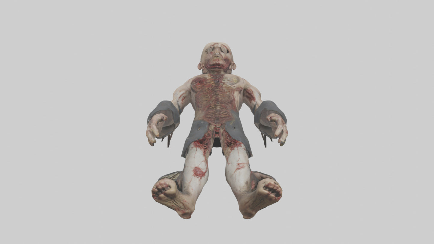 3D model Rancid corpse model VR / AR / low-poly