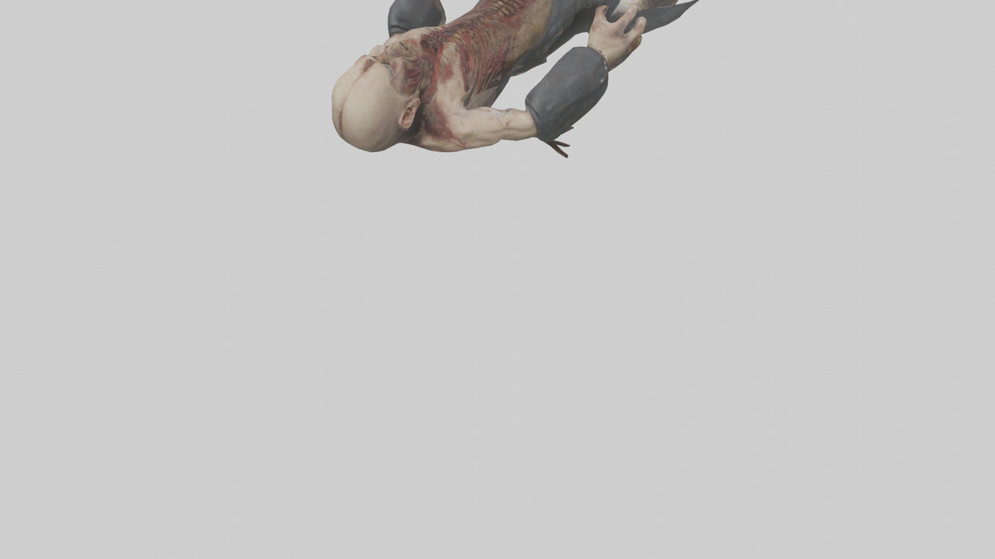 3D model Rancid corpse model VR / AR / low-poly