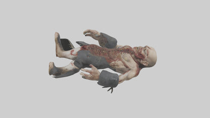 3D model Rancid corpse model VR / AR / low-poly