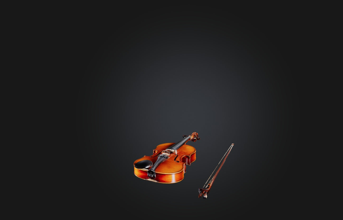 3D model Rare Antique Violin VR / AR / low-poly