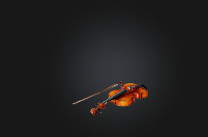 3D model Rare Antique Violin VR / AR / low-poly