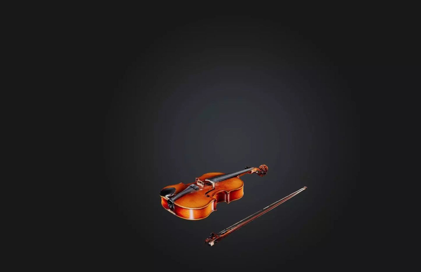 3D model Rare Antique Violin VR / AR / low-poly