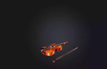 3D model Rare Antique Violin VR / AR / low-poly