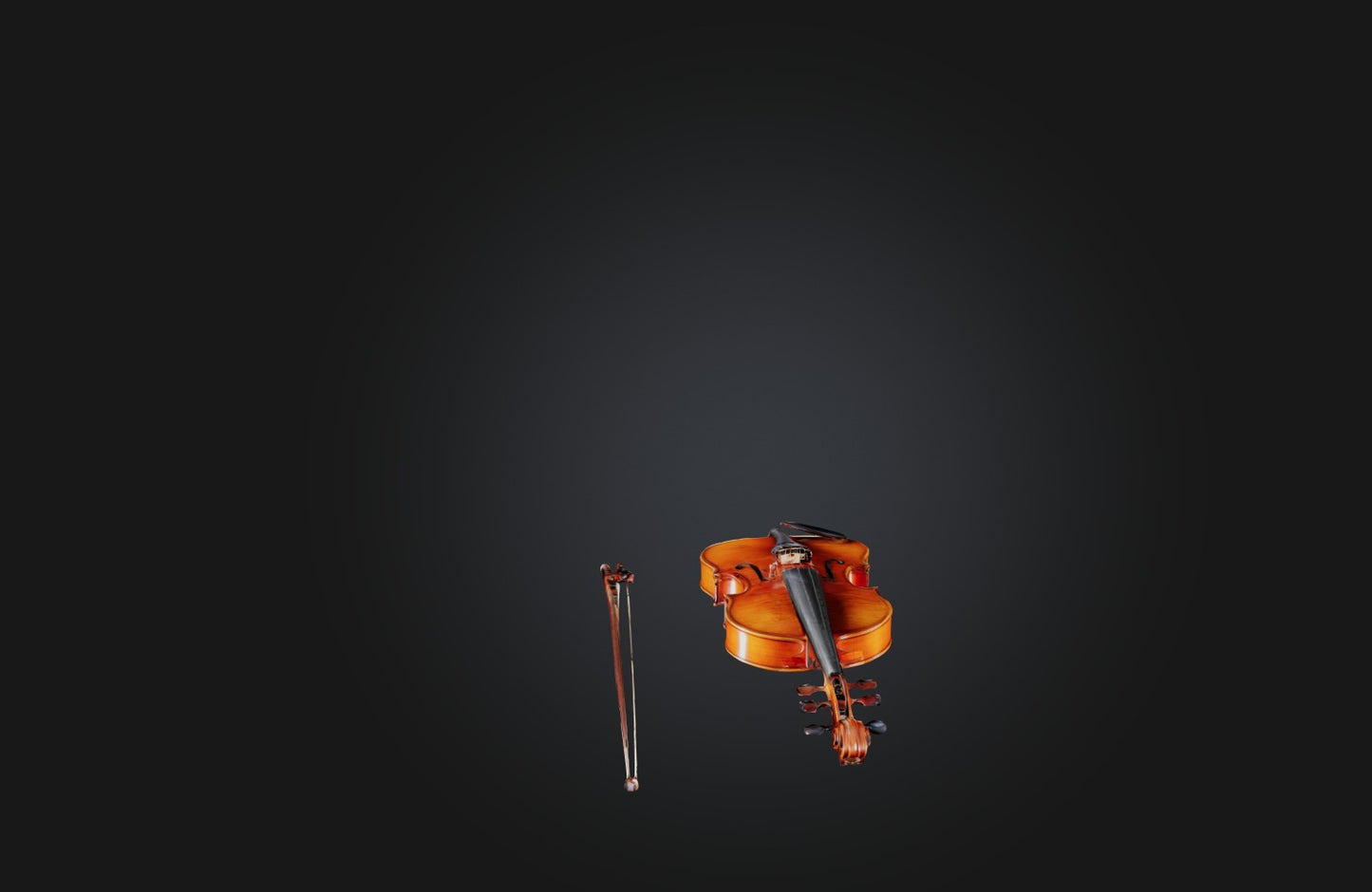 3D model Rare Antique Violin VR / AR / low-poly