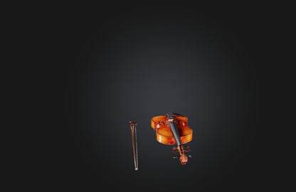 3D model Rare Antique Violin VR / AR / low-poly