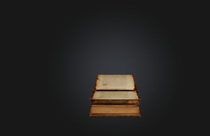 3D model Rare Manuscript or Book VR / AR / low-poly