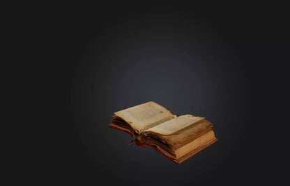 3D model Rare Manuscript or Book VR / AR / low-poly