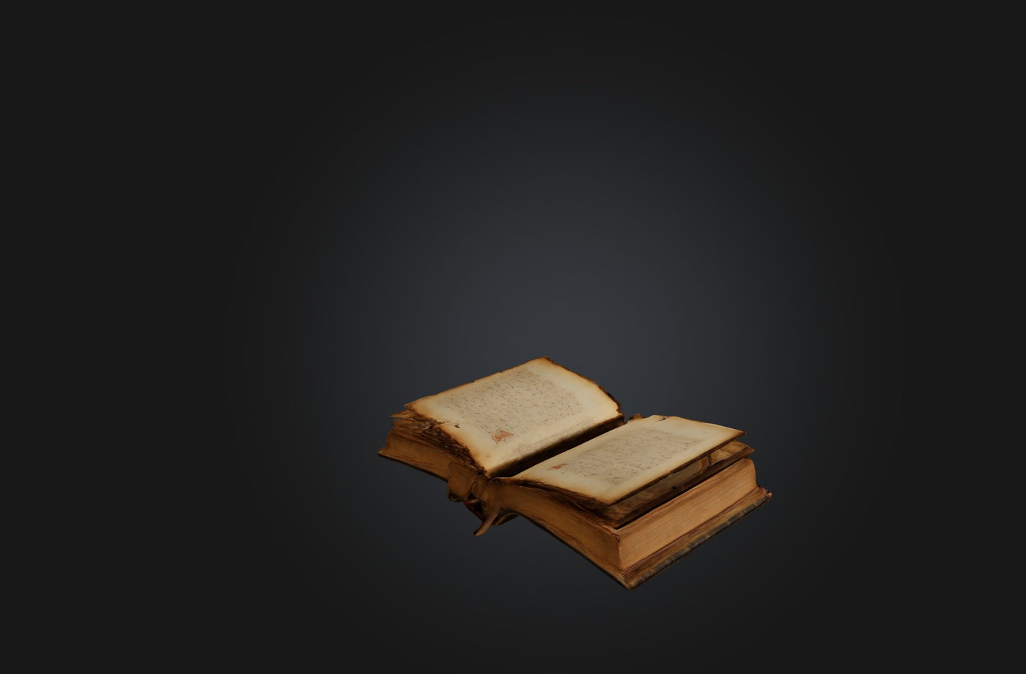 3D model Rare Manuscript or Book VR / AR / low-poly