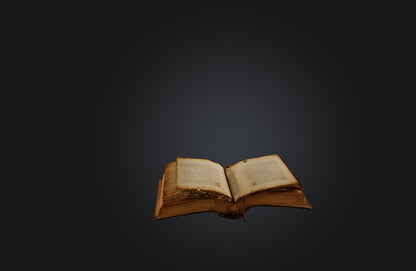 3D model Rare Manuscript or Book VR / AR / low-poly