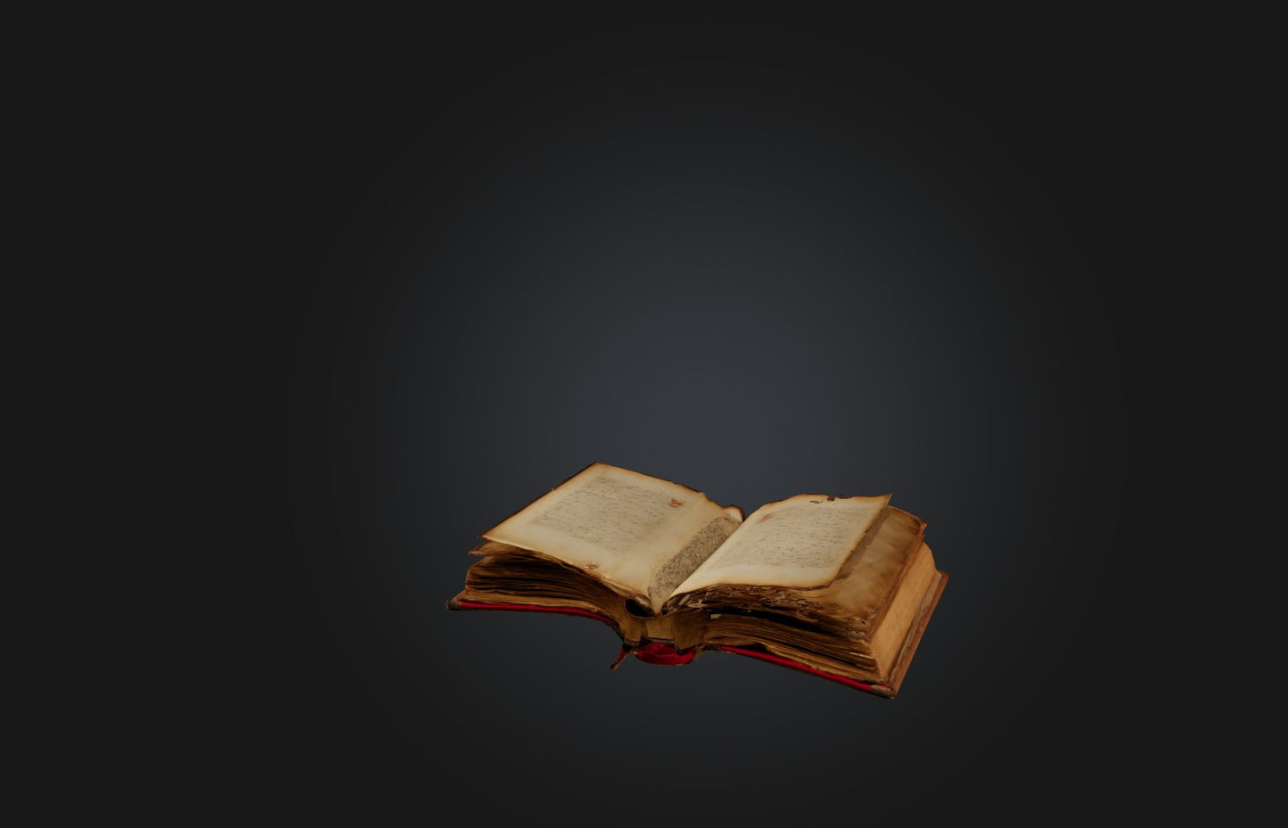 3D model Rare Manuscript or Book VR / AR / low-poly