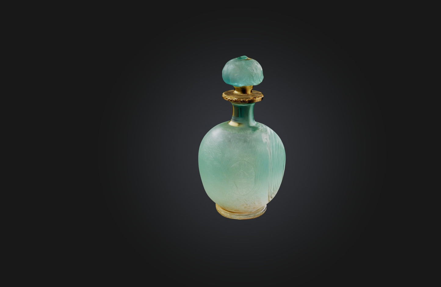 3D model Rare Vintage Perfume Bottle VR / AR / low-poly