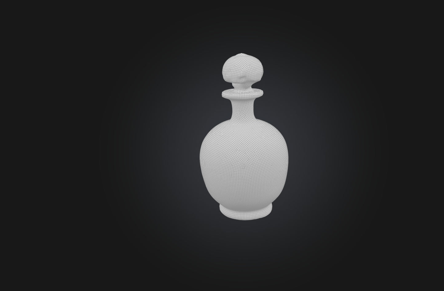 3D model Rare Vintage Perfume Bottle VR / AR / low-poly
