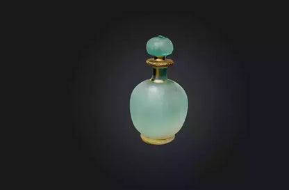 3D model Rare Vintage Perfume Bottle VR / AR / low-poly