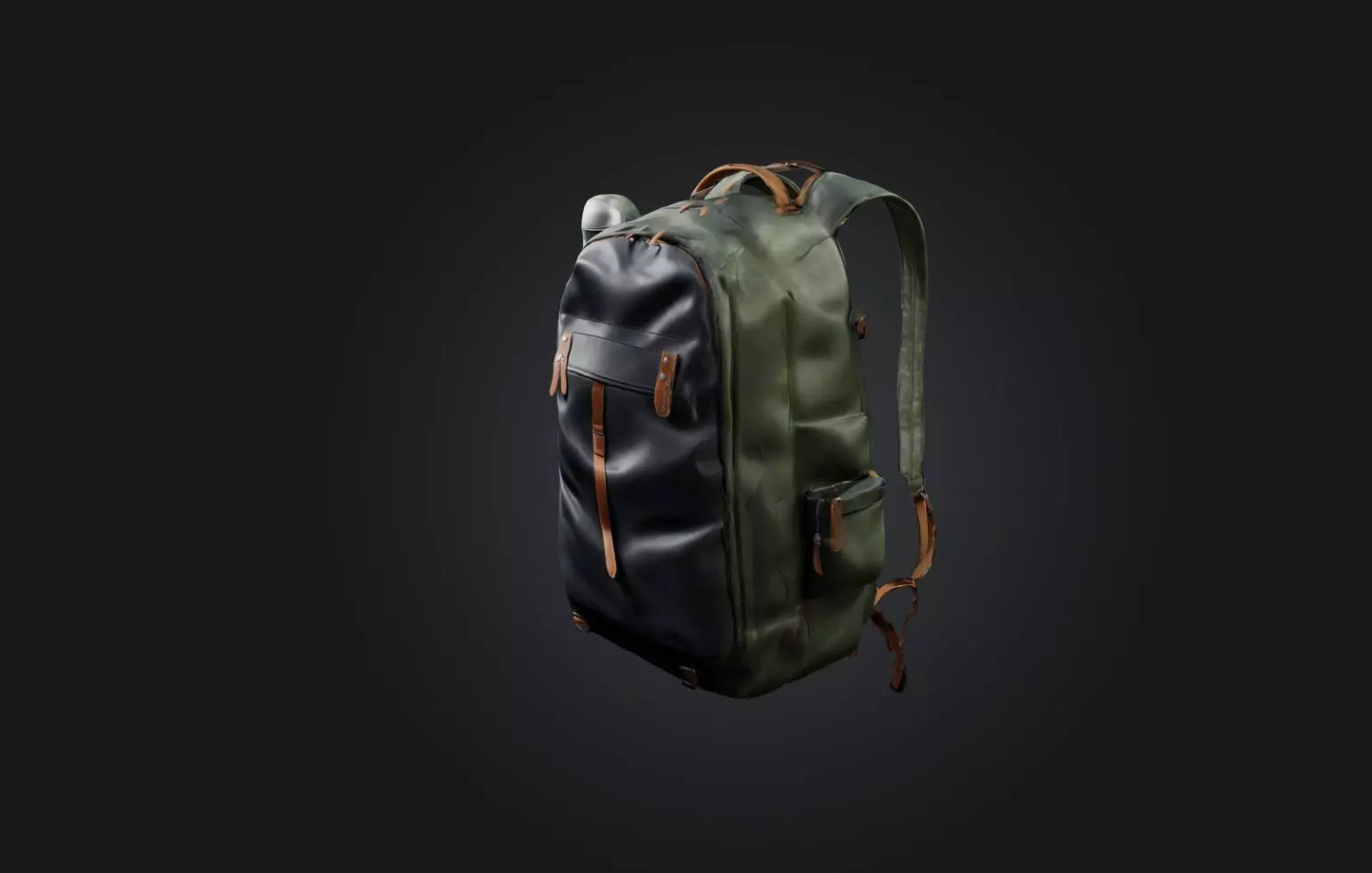 3D model Realistic Backpack VR / AR / low-poly