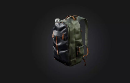 3D model Realistic Backpack VR / AR / low-poly