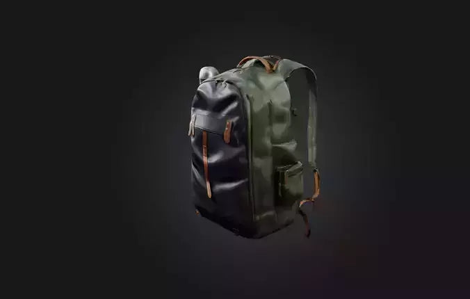 3D model Realistic Backpack VR / AR / low-poly