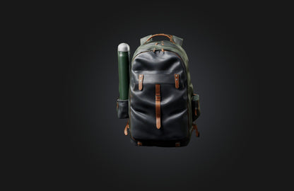 3D model Realistic Backpack VR / AR / low-poly