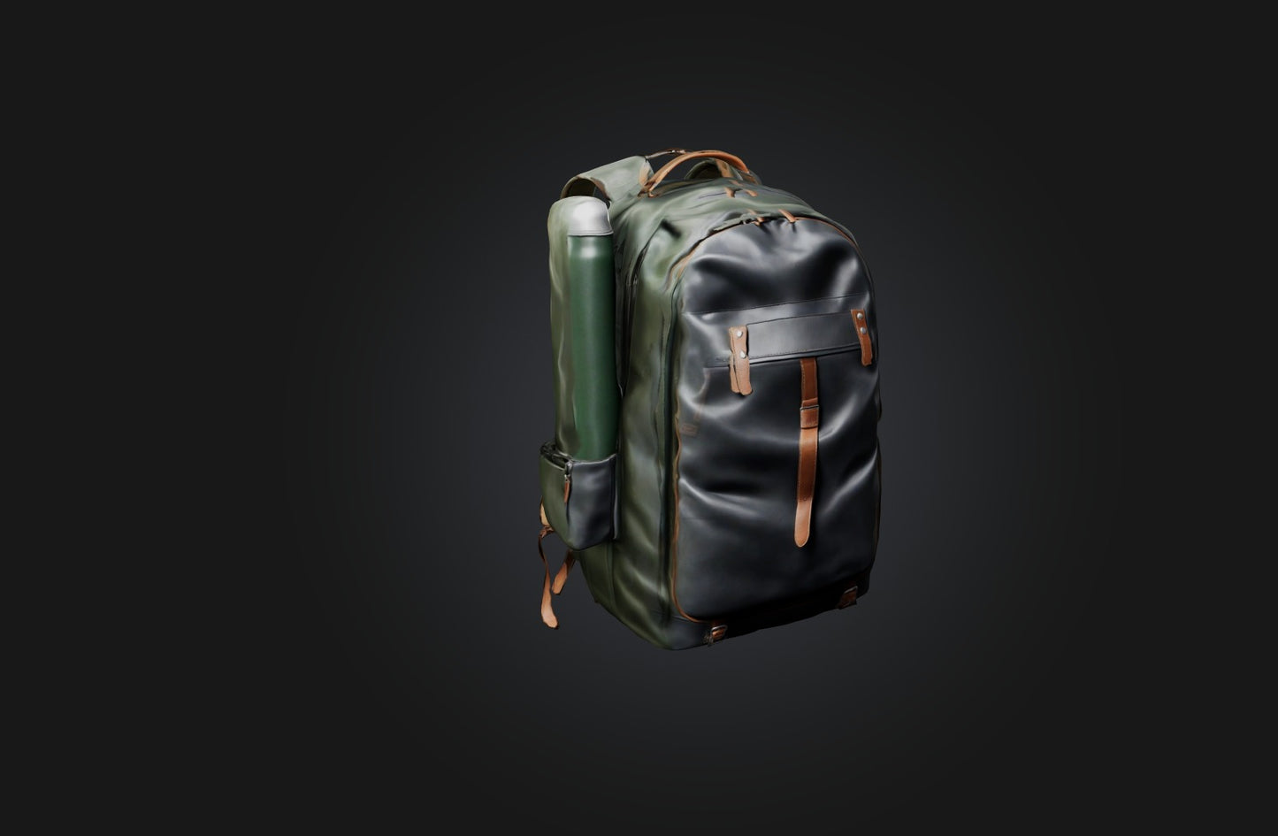 3D model Realistic Backpack VR / AR / low-poly