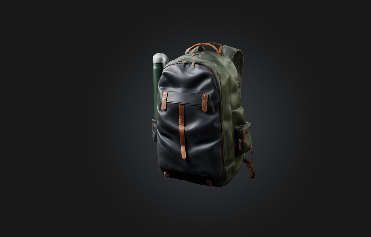3D model Realistic Backpack VR / AR / low-poly