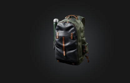 3D model Realistic Backpack VR / AR / low-poly