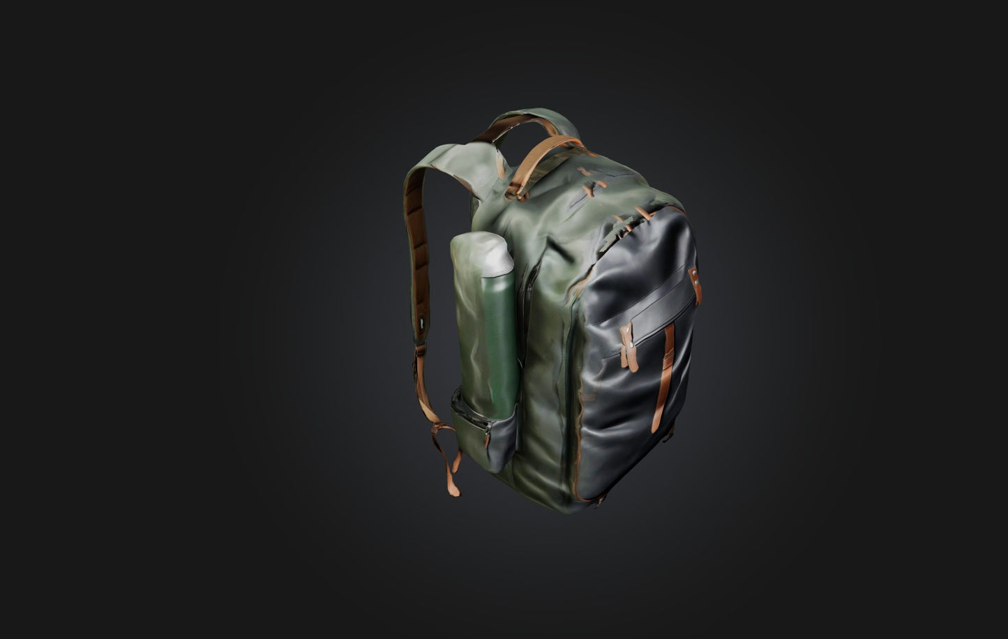 3D model Realistic Backpack VR / AR / low-poly