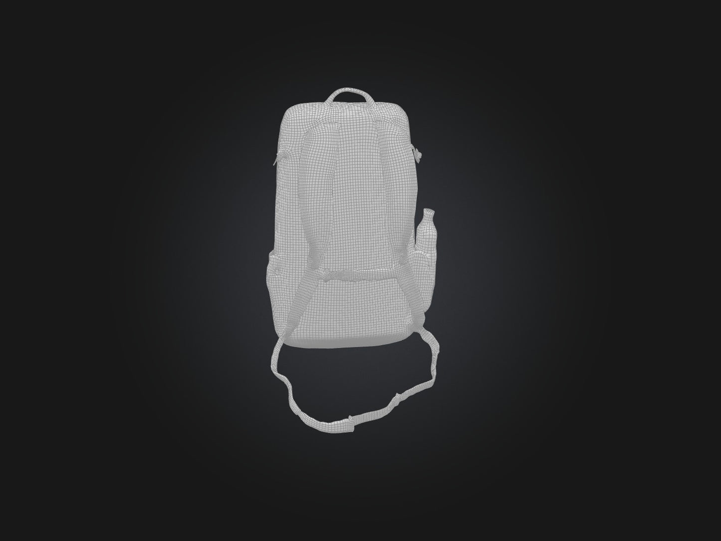 3D model Realistic Backpack Model VR / AR / low-poly