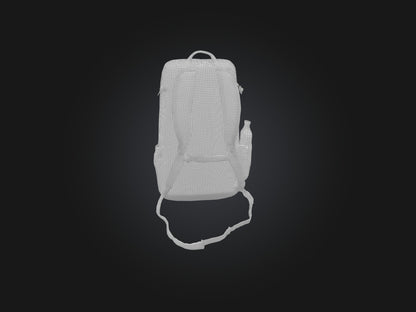 3D model Realistic Backpack Model VR / AR / low-poly