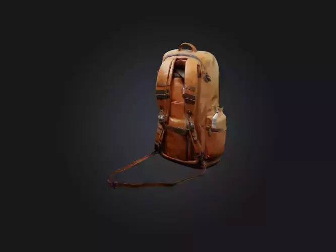 3D model Realistic Backpack Model VR / AR / low-poly