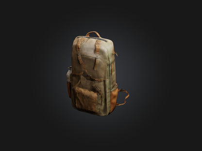 3D model Realistic Backpack Model VR / AR / low-poly