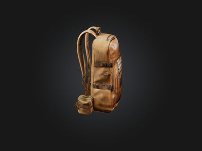 3D model Realistic Backpack Model VR / AR / low-poly