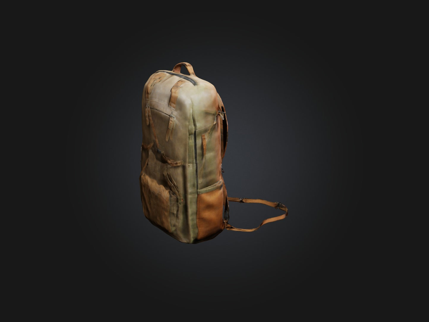 3D model Realistic Backpack Model VR / AR / low-poly