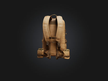 3D model Realistic Backpack Model VR / AR / low-poly