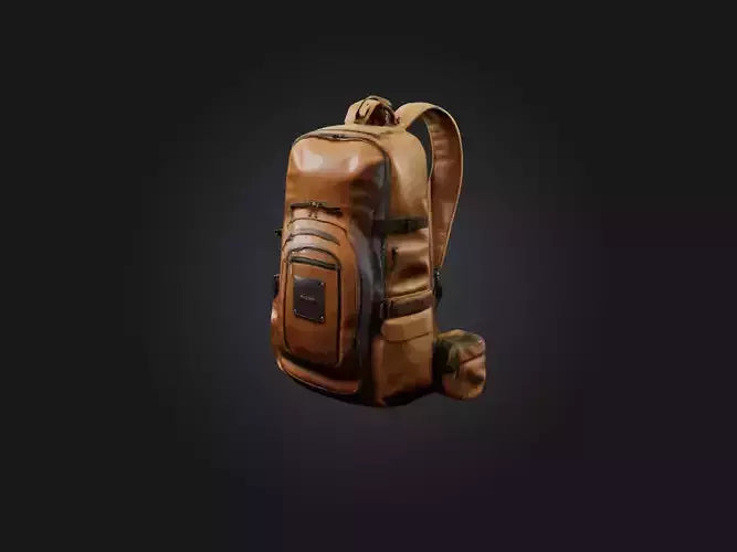 3D model Realistic Backpack Model VR / AR / low-poly